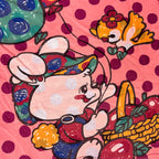 2000s Grand Ground Polka Dot Kawaii Animal Graphic