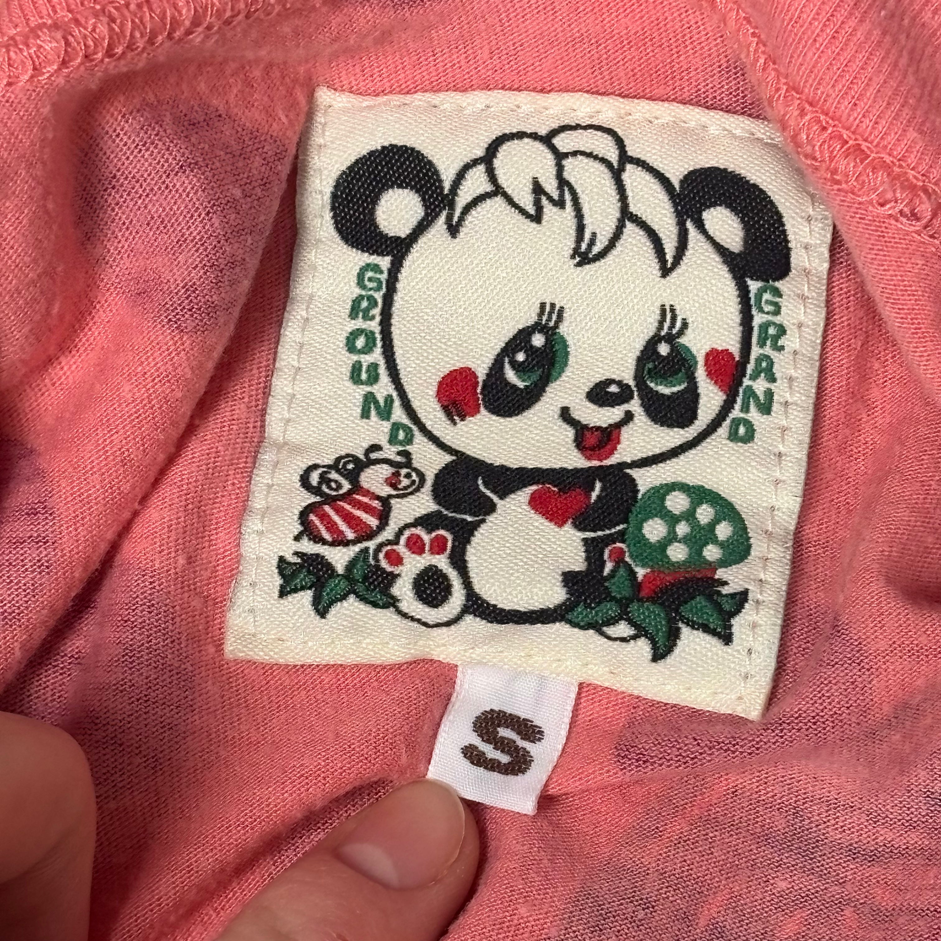 2000s Grand Ground Polka Dot Kawaii Animal Graphic