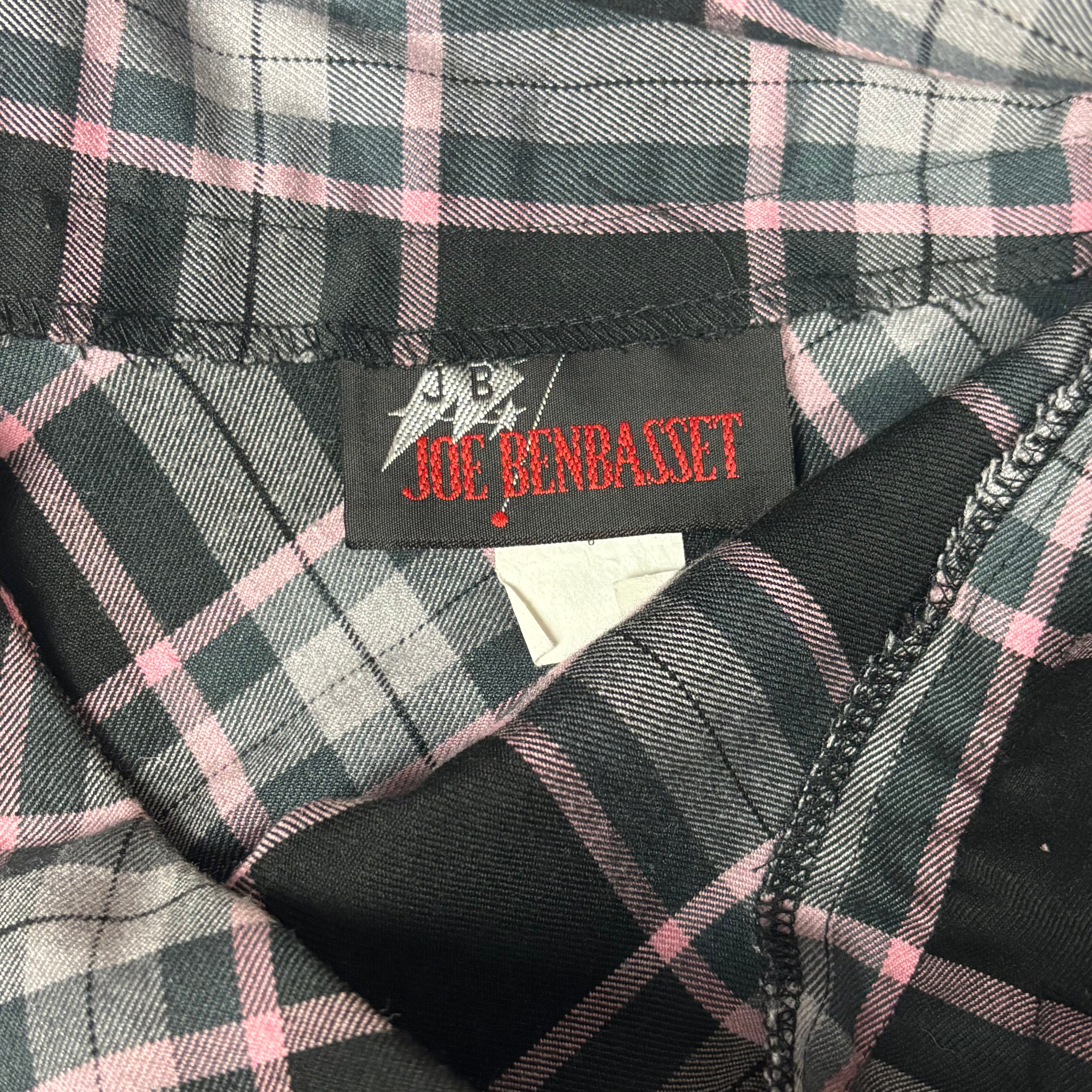 VTG Joe Benbasset Plaid Buckle Detail Mini Skirt