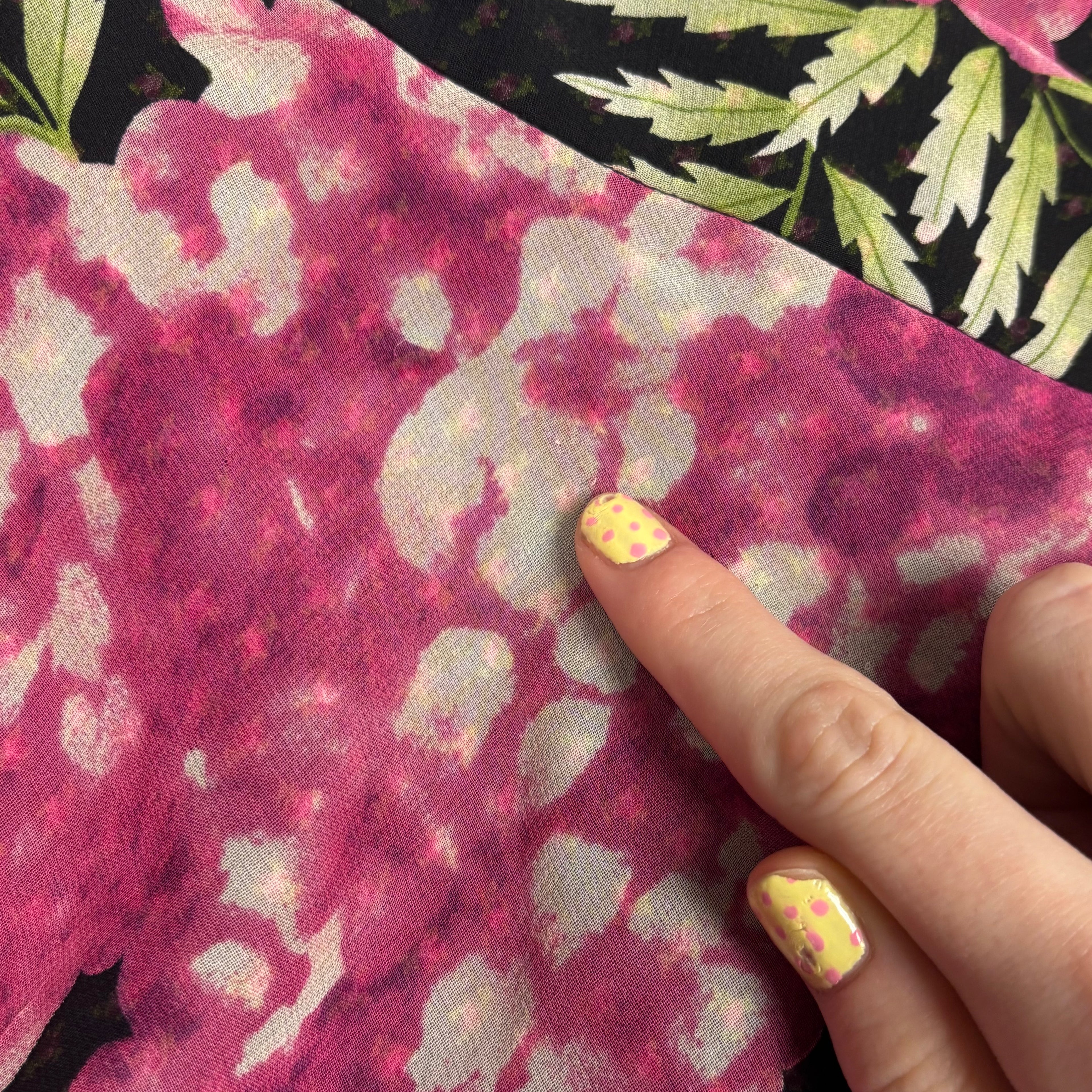 Jones New York 100% Silk Floral Layered Midi Skirt