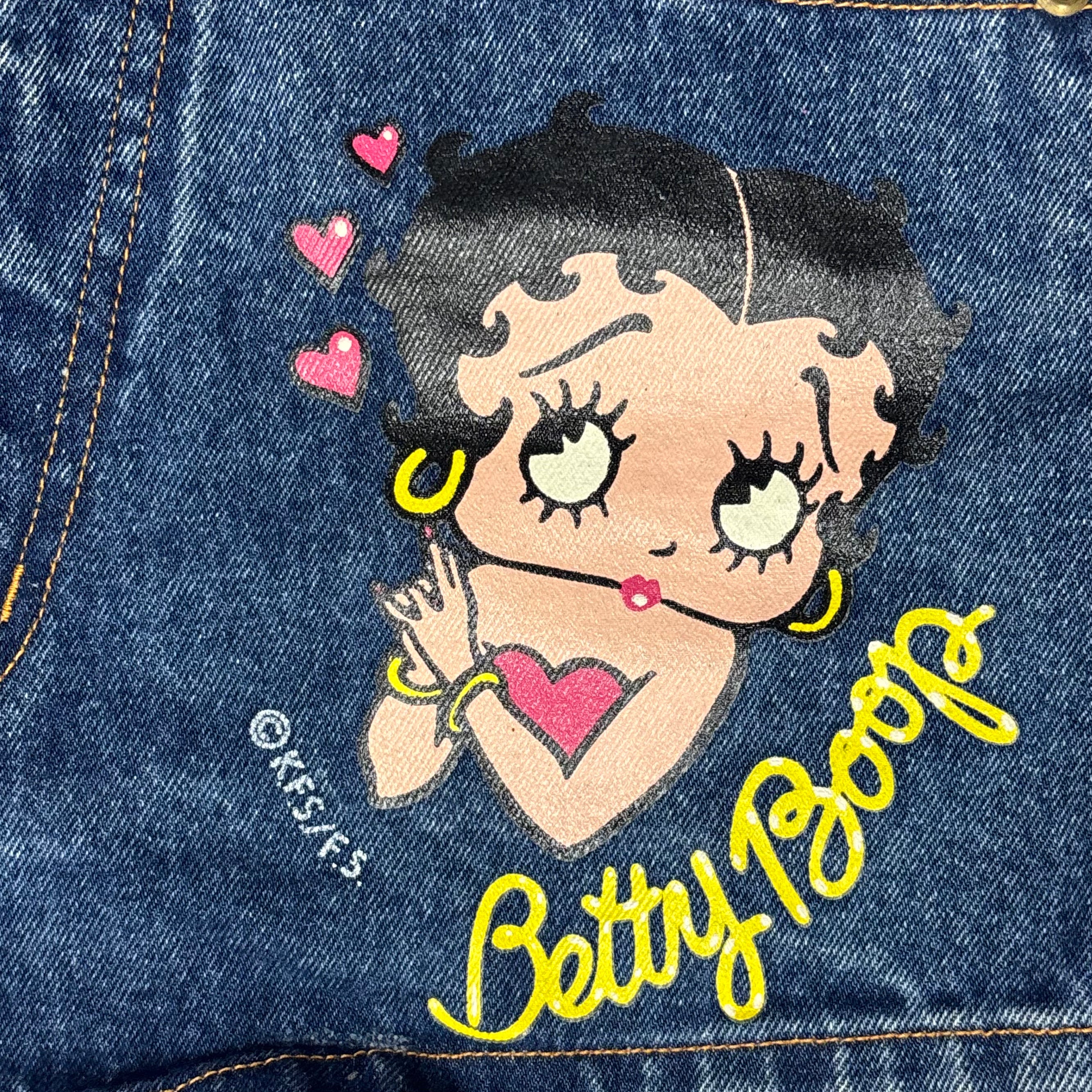 VTG Betty Boop High-Rise Denim Shorts