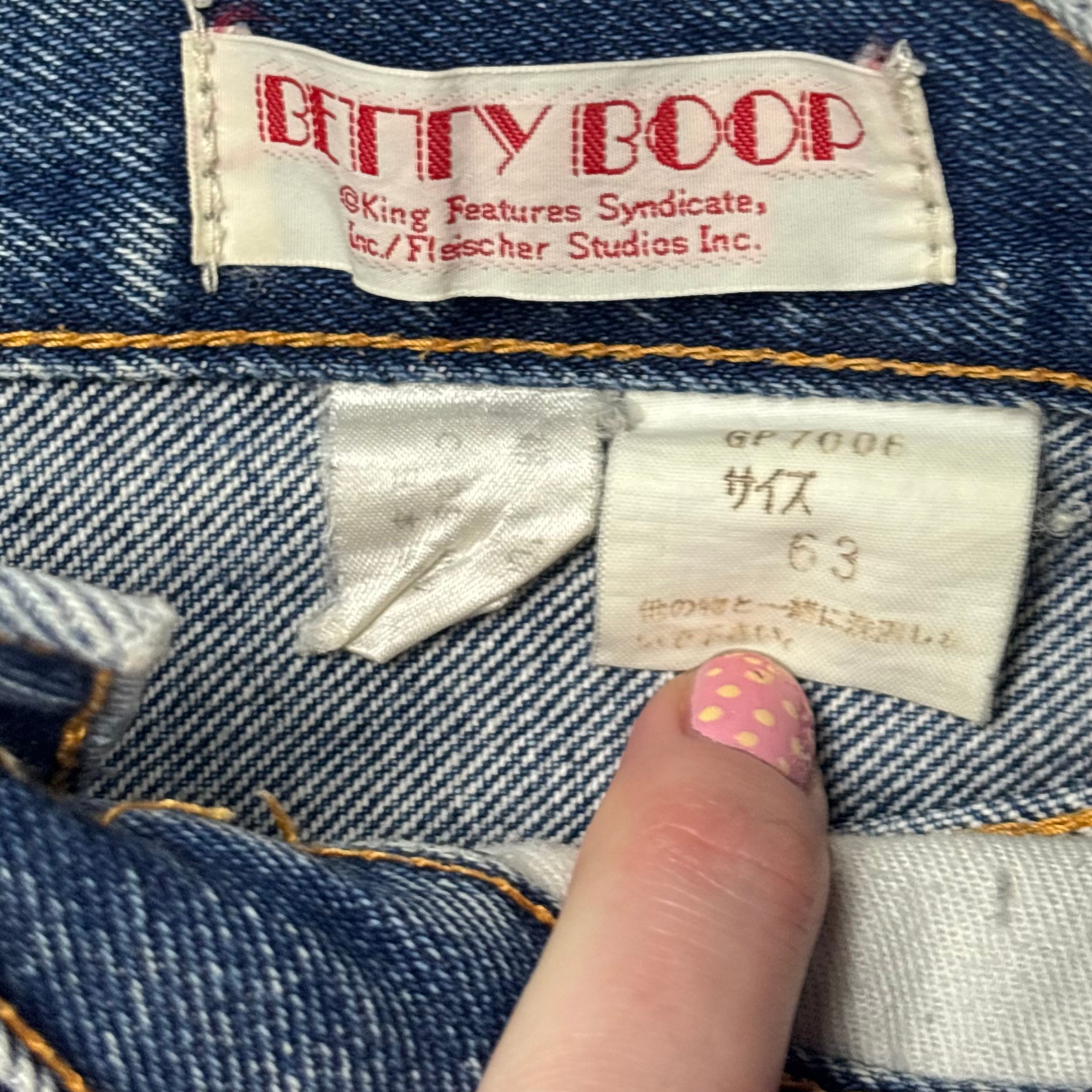 VTG Betty Boop High-Rise Denim Shorts
