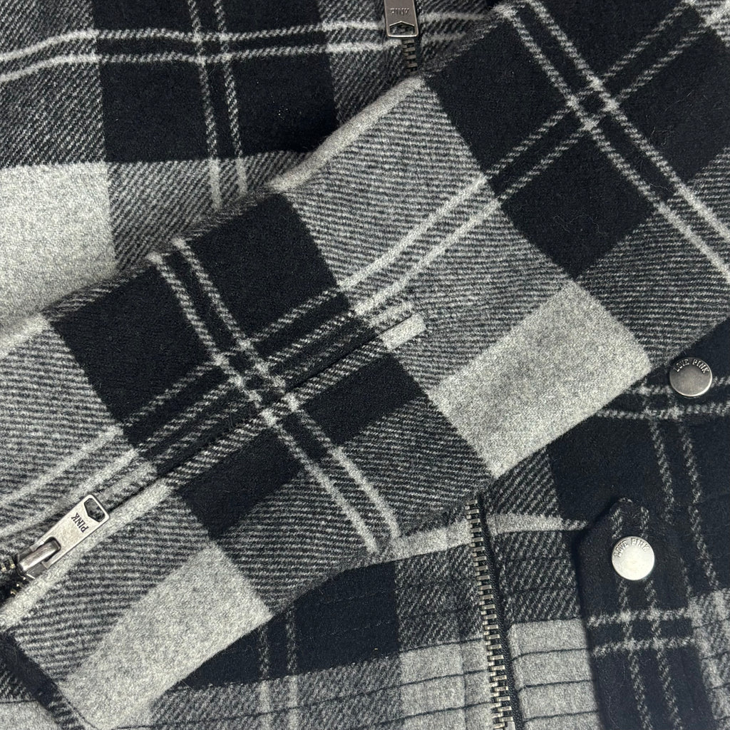 2007 VS PINK Plaid Moto Jacket