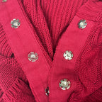 NWT dELiA*s Cable Knit Hooded Cardigan