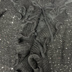 2000's Neelam Sequin Waterfall Ruffle Cardigan
