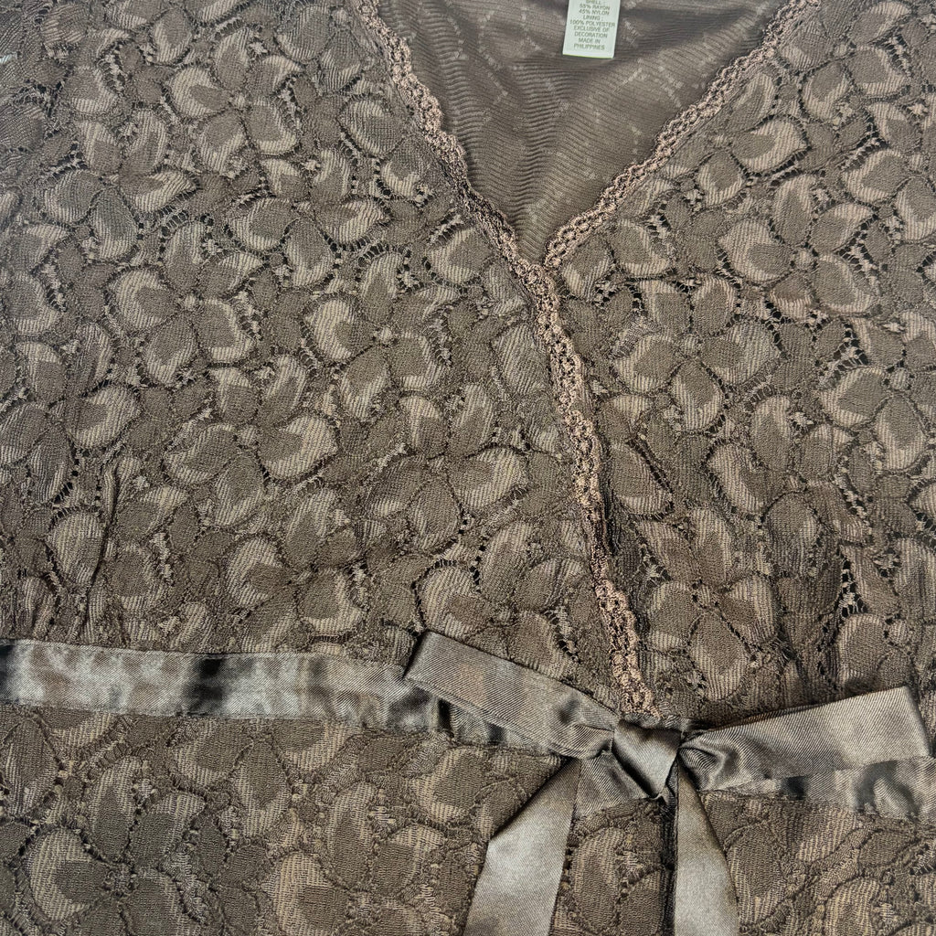 2000s Merona Lace Coquette Babydoll Top