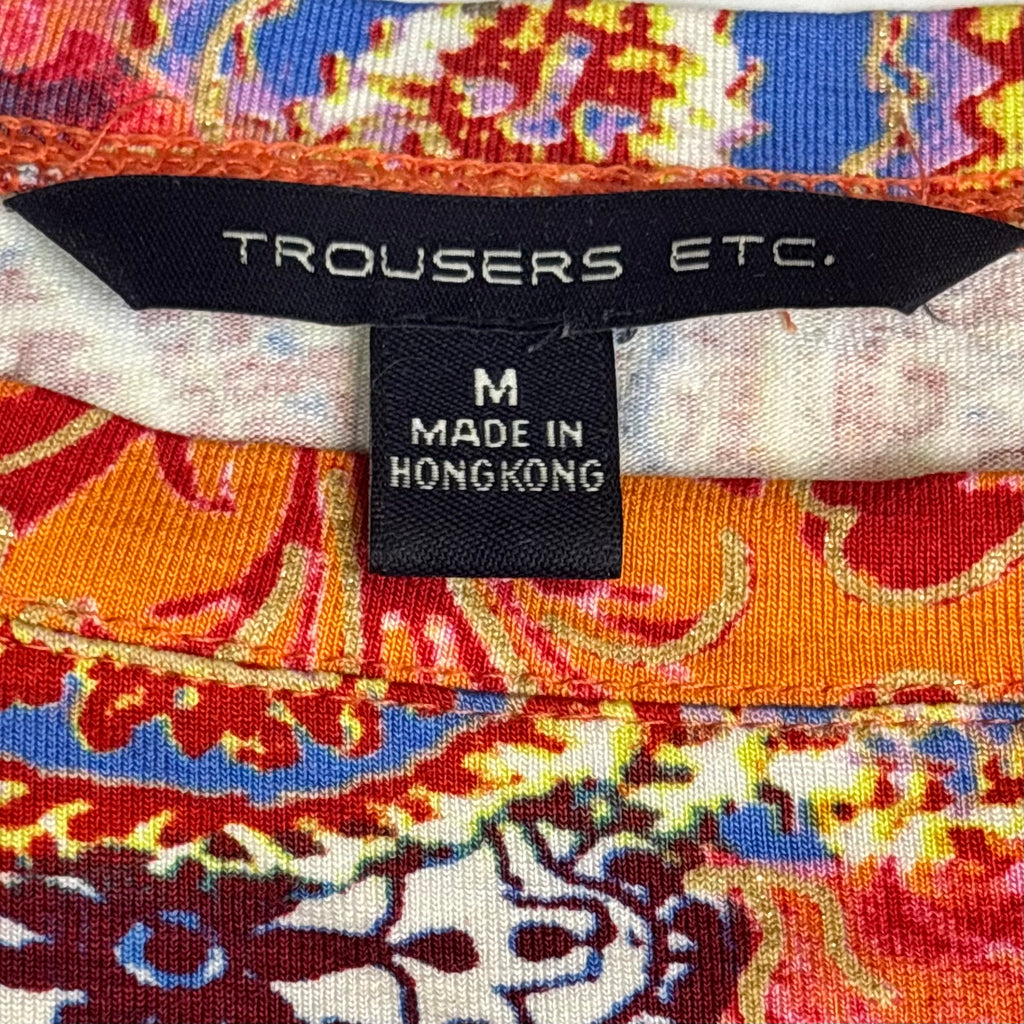 Y2K Trousers Etc. Paisley Floral Baby Tee