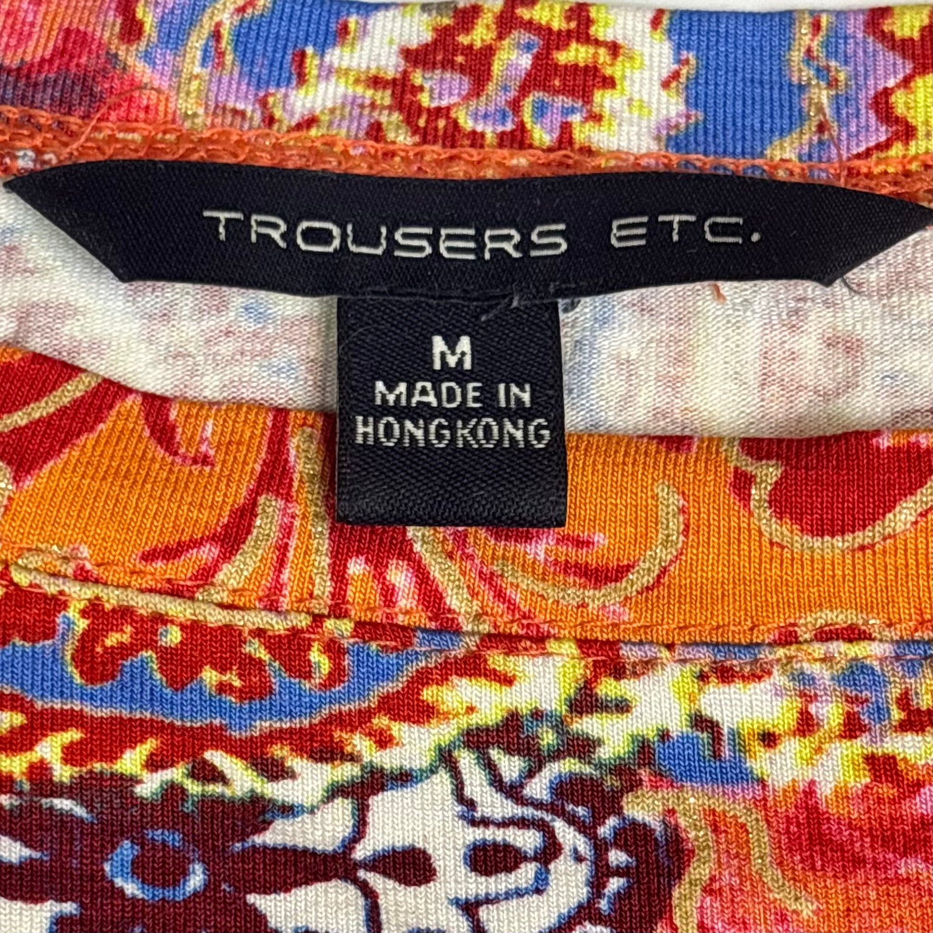 Y2K Trousers Etc. Paisley Floral Baby Tee