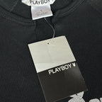 NWT VTG Playboy Cyber Girl Ribbed V-Neck Baby Tee
