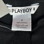 NWT VTG Playboy Cyber Girl Ribbed V-Neck Baby Tee