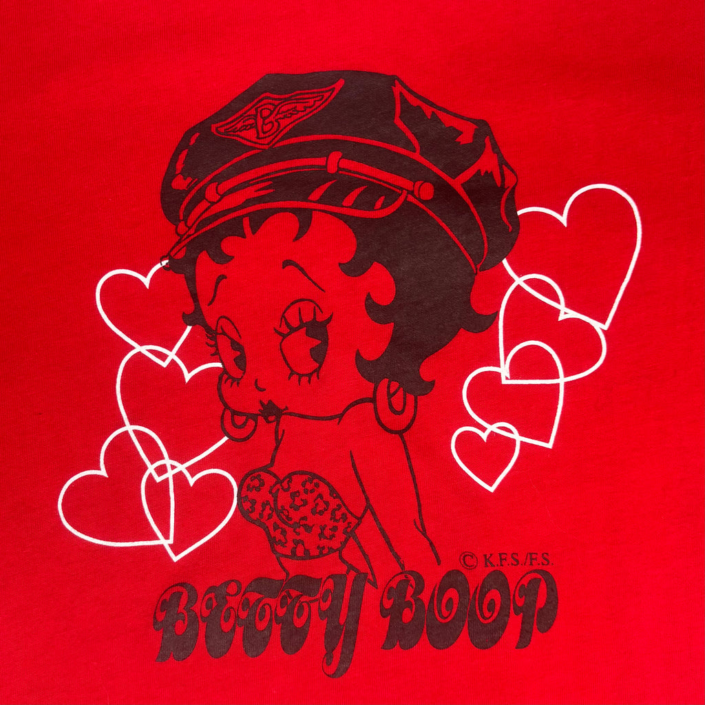 VTG Rare Betty Boop Biker Graphic Tee