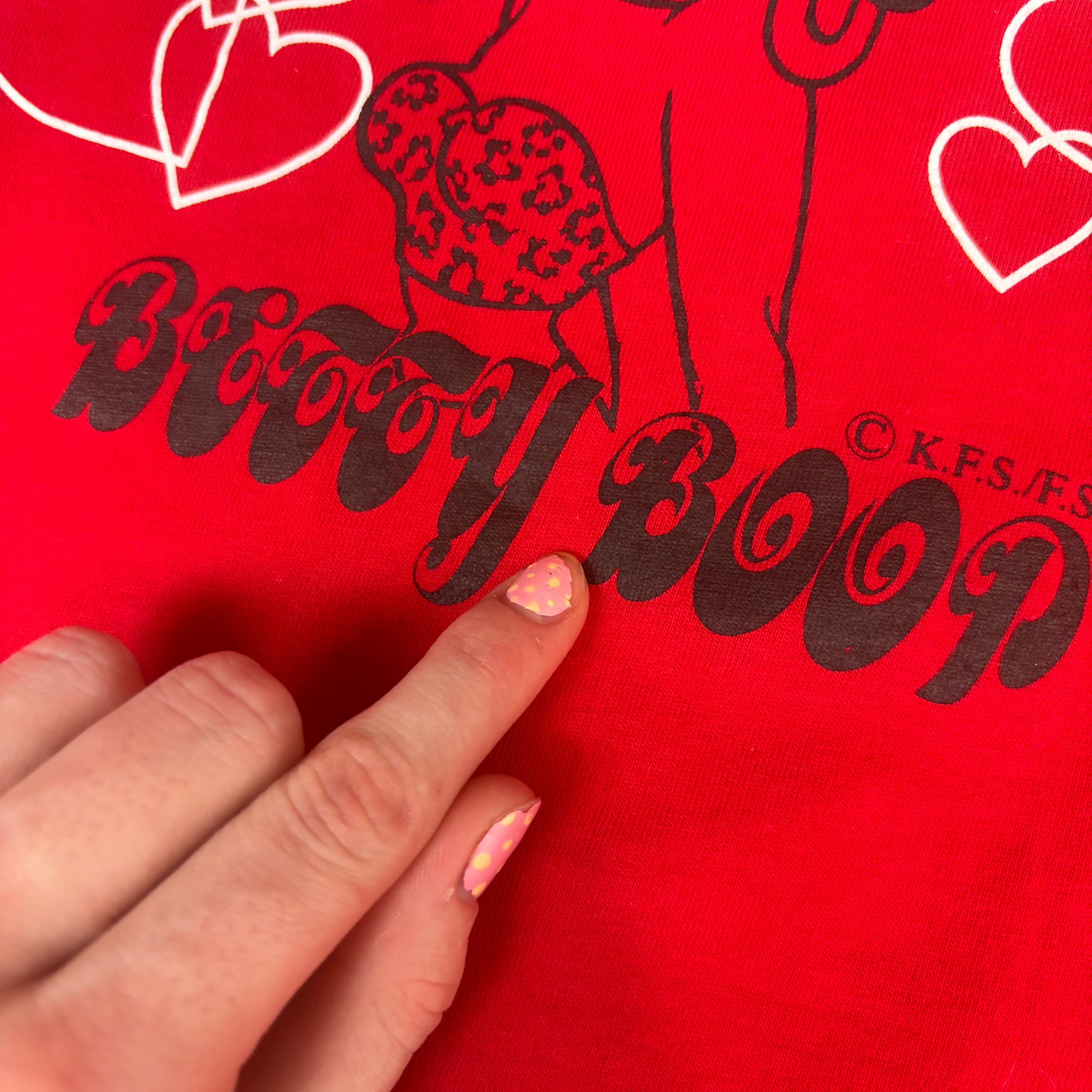 VTG Rare Betty Boop Biker Graphic Tee