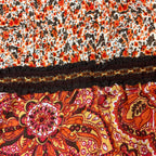2000s LA Blues Boho Paisley Print Top