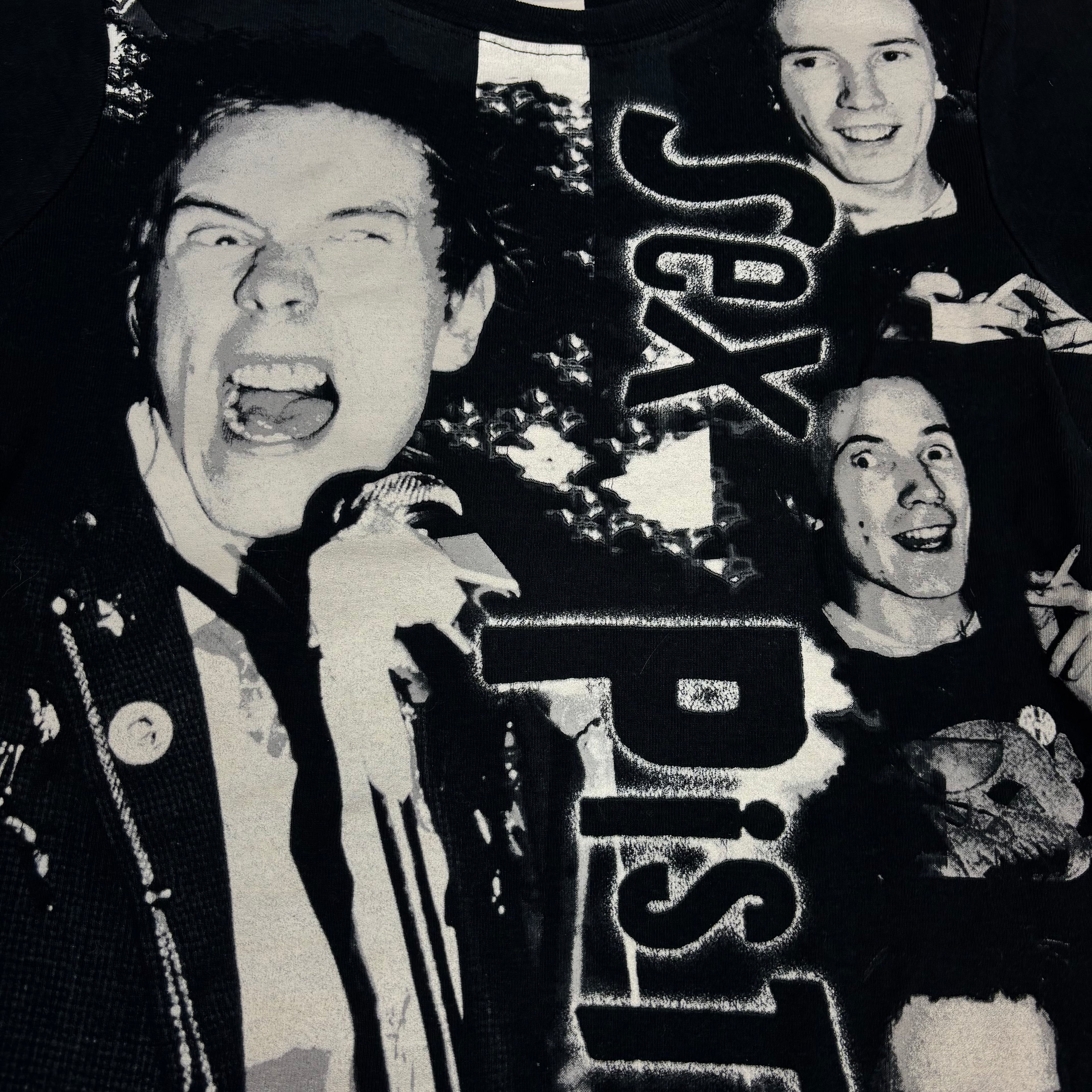 VTG Sex Pistols Monochromatic Portrait Baby Tee