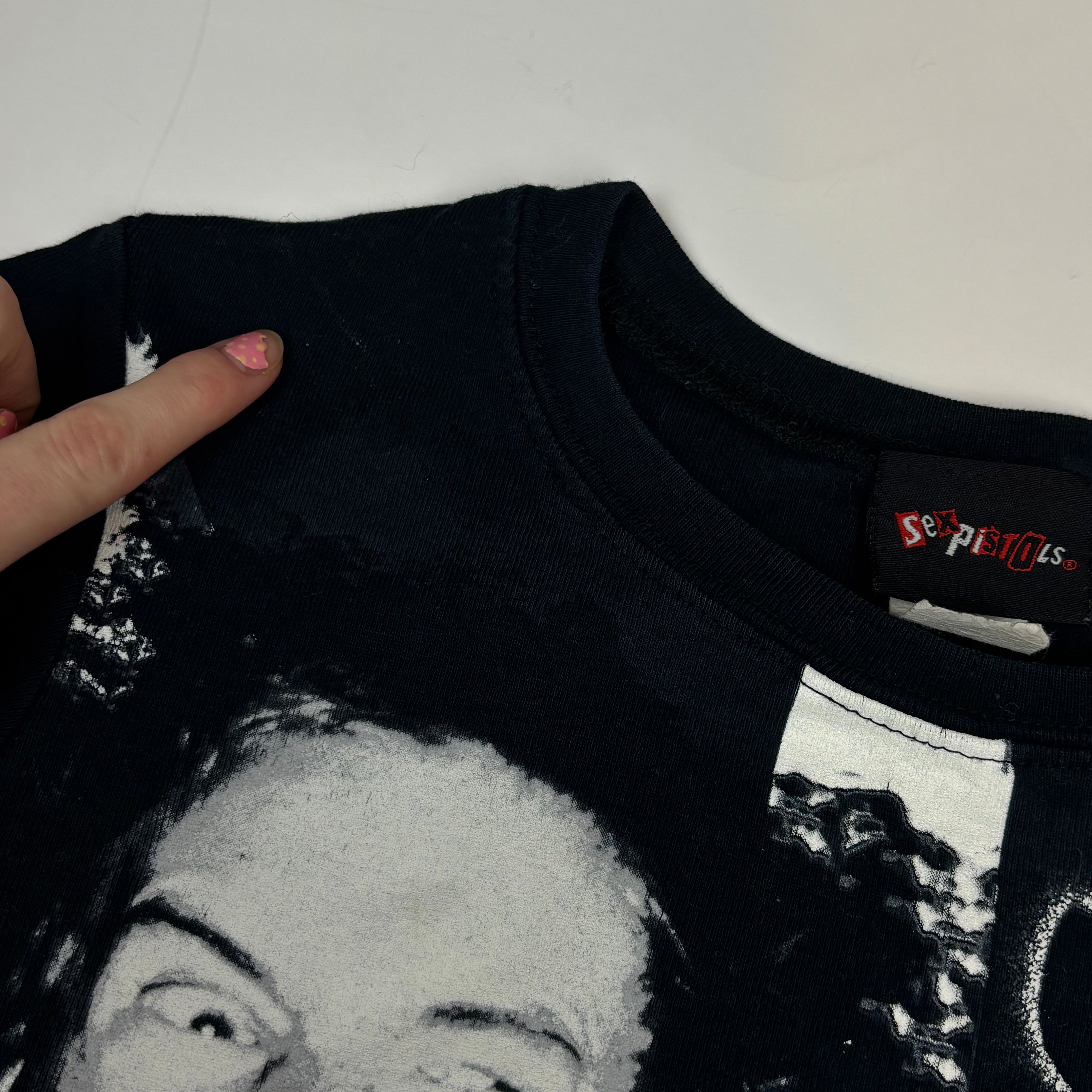 VTG Sex Pistols Monochromatic Portrait Baby Tee