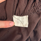 Wet Seal Chocolate Ruched Cap Sleeve Top