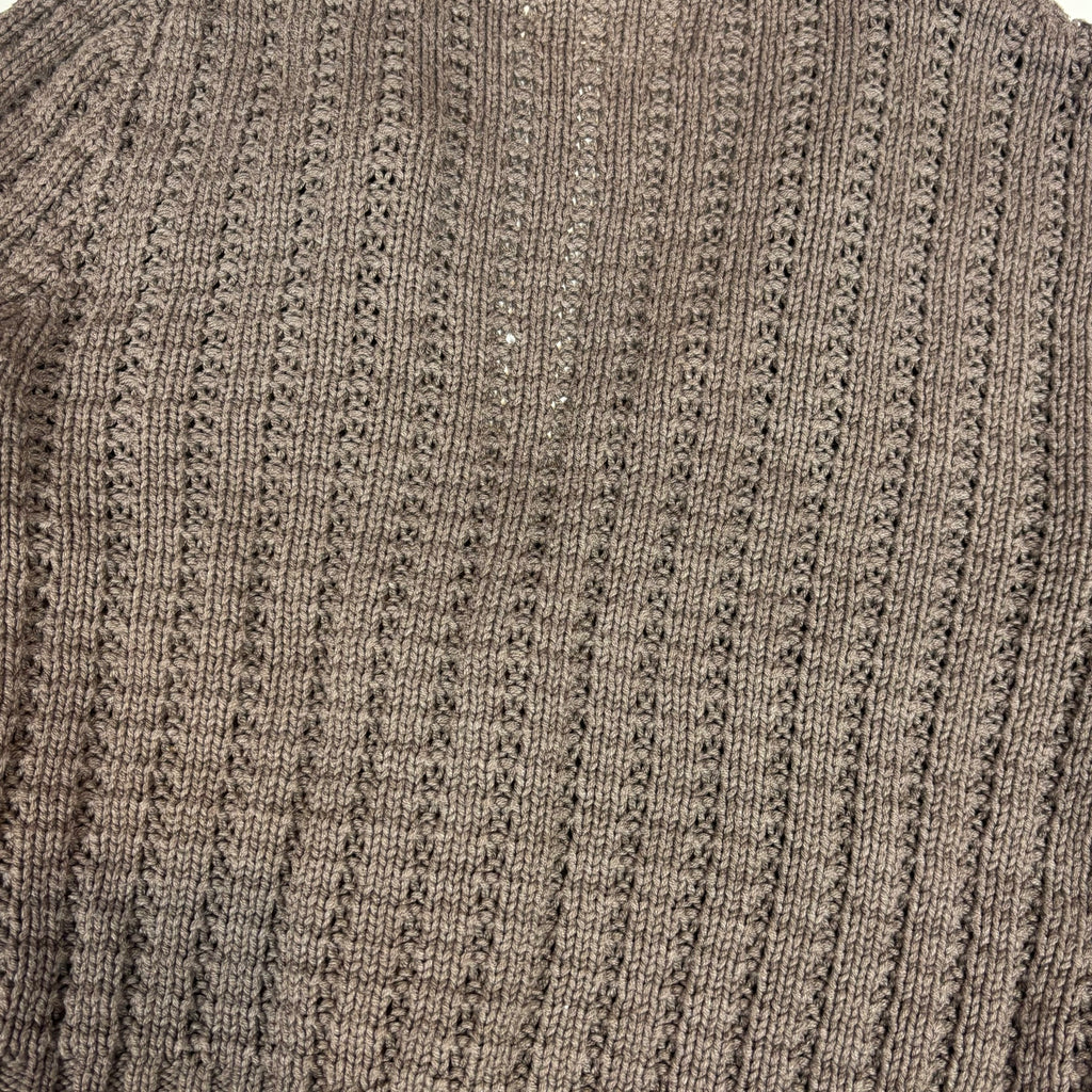 2000s Aeropostale Chunky Cable Knit Hooded Cardigan