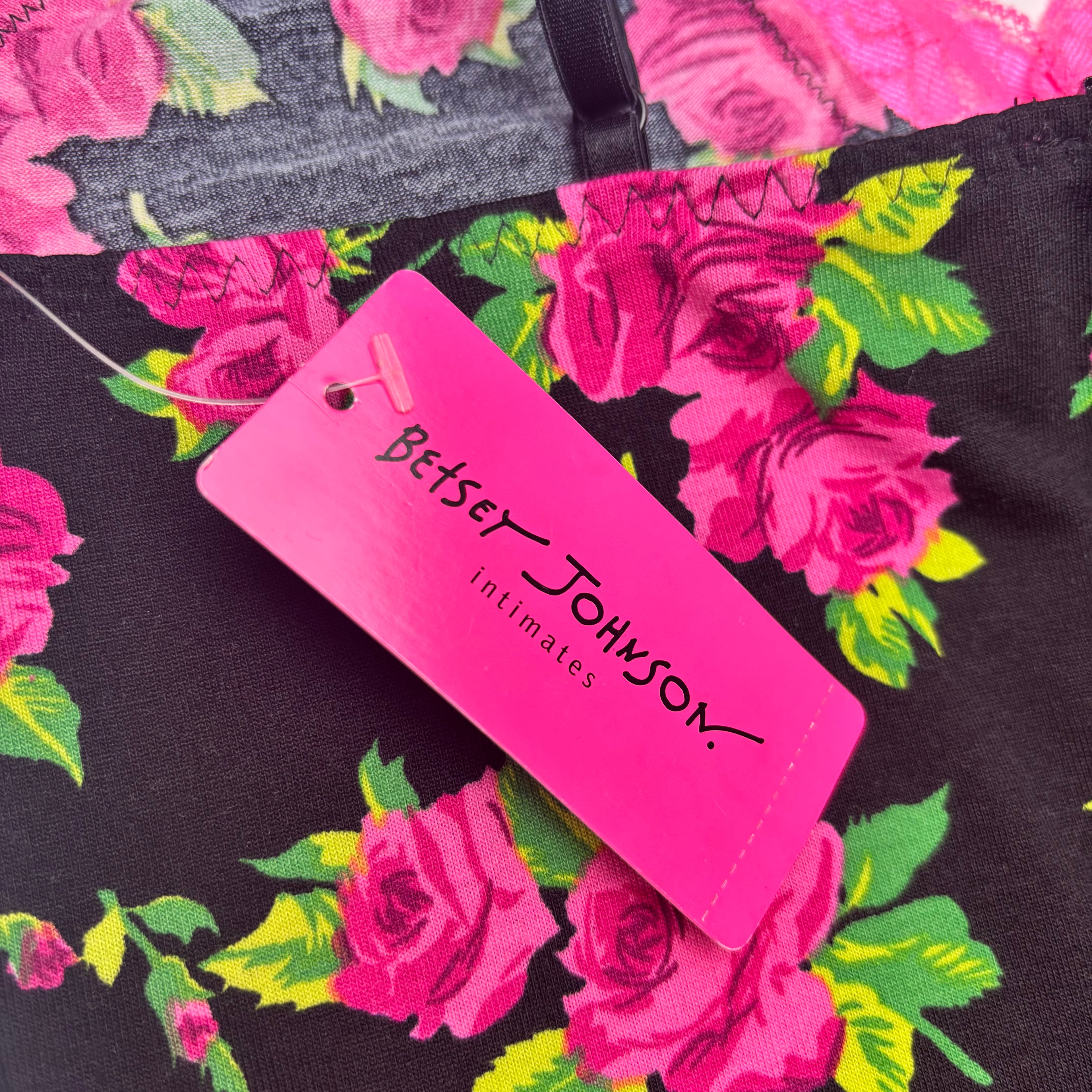 NWT Betsey Johnson Intimates Rose Print Camisole