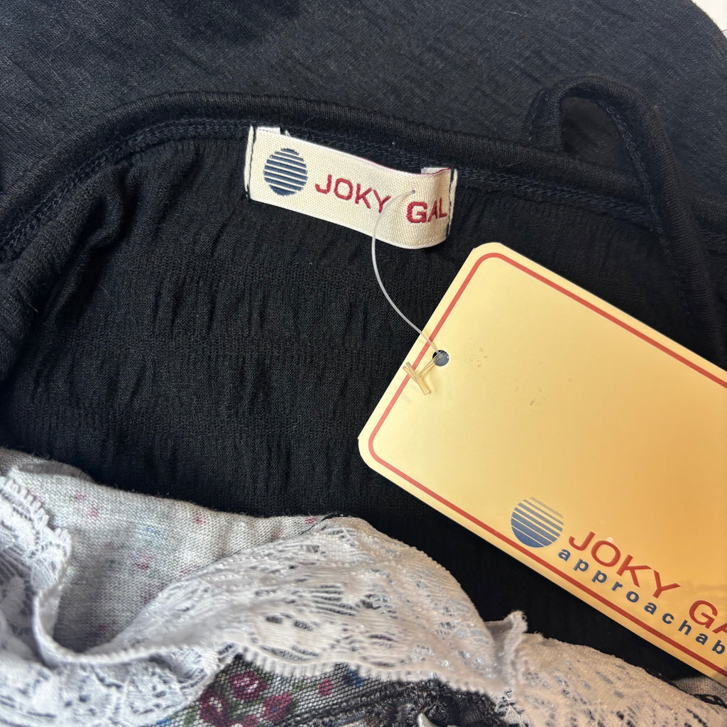2000s Joky Gal Lace Floral Mesh Lined Camisole