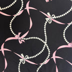 2000s Casual Corner Coquette Pearl Bow Tank
