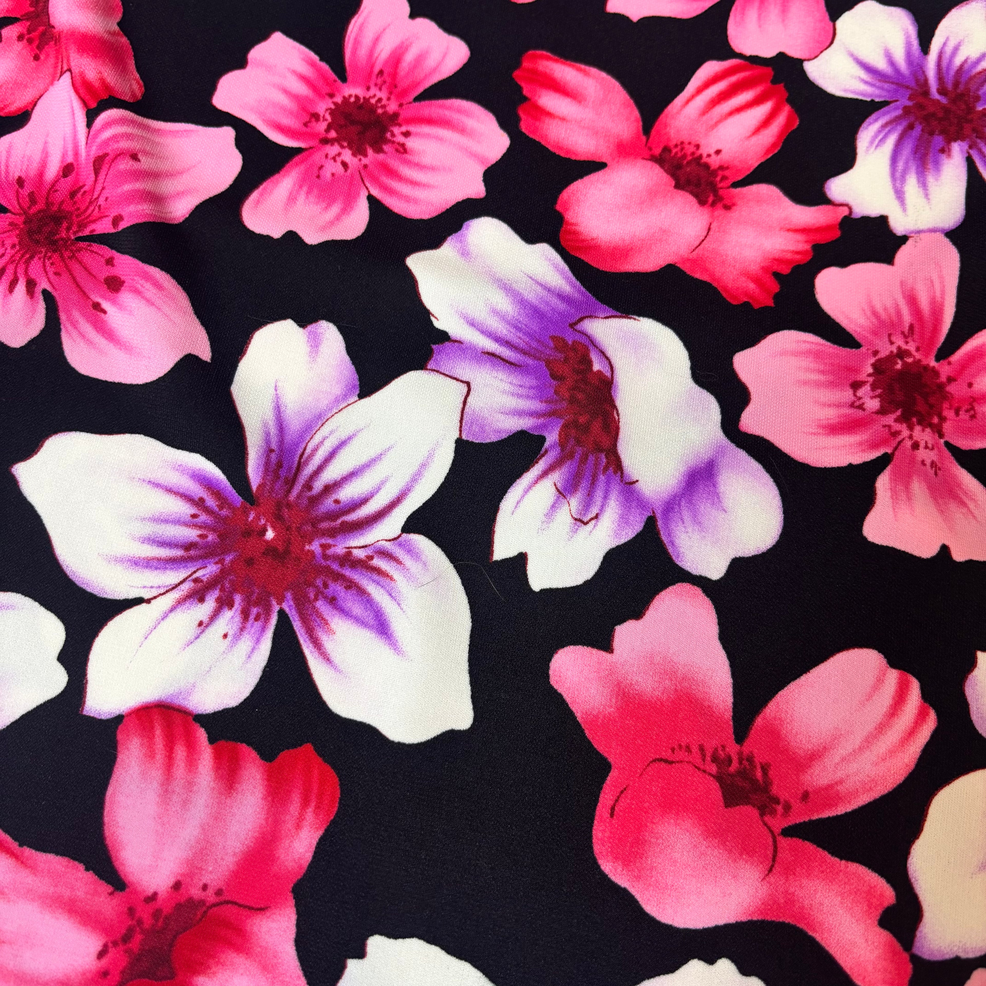 2000s PerSeption Cowl Neck Floral Mini Dress