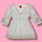 2000s Display Paris Polka Dot Crochet Top