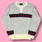 VTG Jean Phillippe Strawberry Knit Henley Sweater