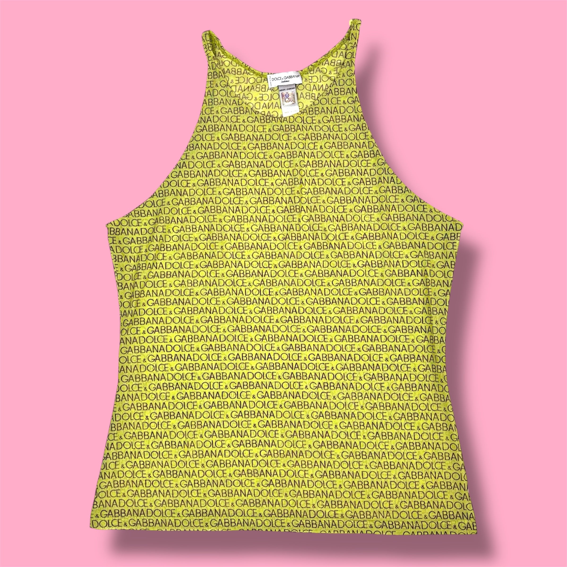 Dolce & Gabbana Intimo Micromesh Monogram Tank Top