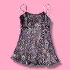 1999 Victoria's Secret Purple Silk Slip Dress