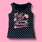 Ollinkari "My Sweet Girl" Polka Dot Tank