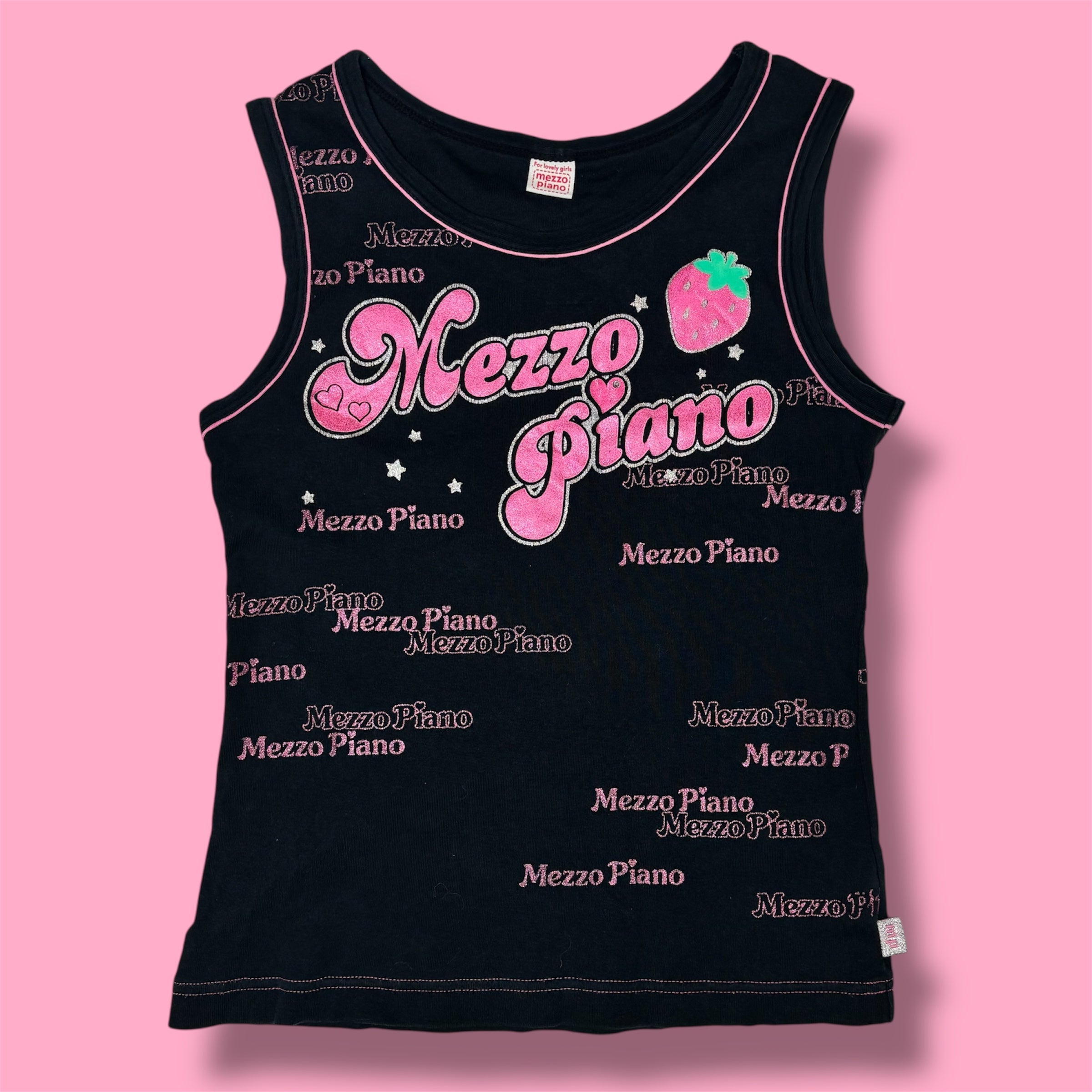 Rare Mezzo Piano Strawberry Graphic Tank Top