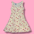 VTG Knit Wit Silk Floral Fit and Flare Dress
