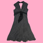 Jonathan Martin Polka Dot Halter Fit & Flare Midi Dress