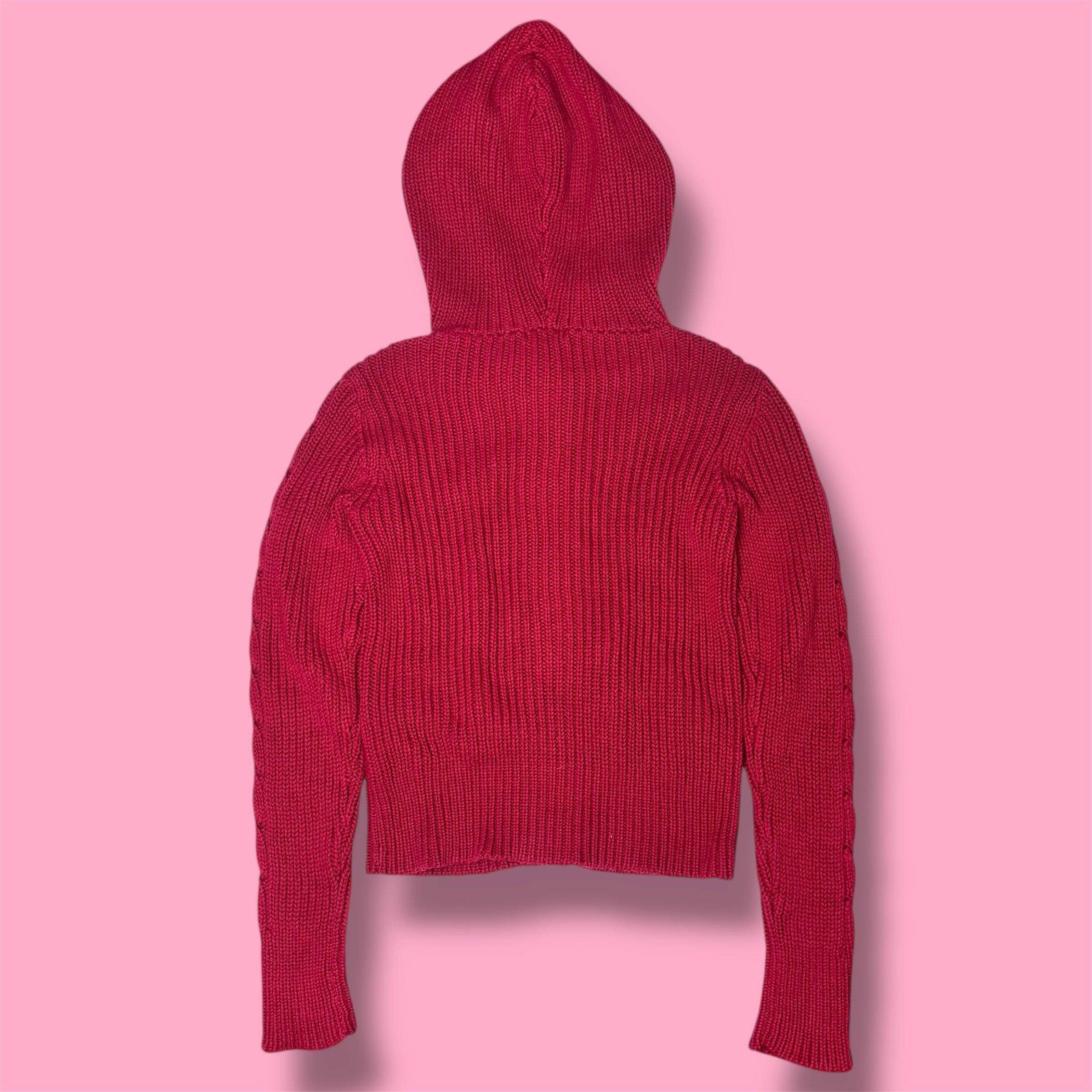 NWT dELiA*s Cable Knit Hooded Cardigan