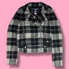 2007 VS PINK Plaid Moto Jacket