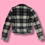 2007 VS PINK Plaid Moto Jacket