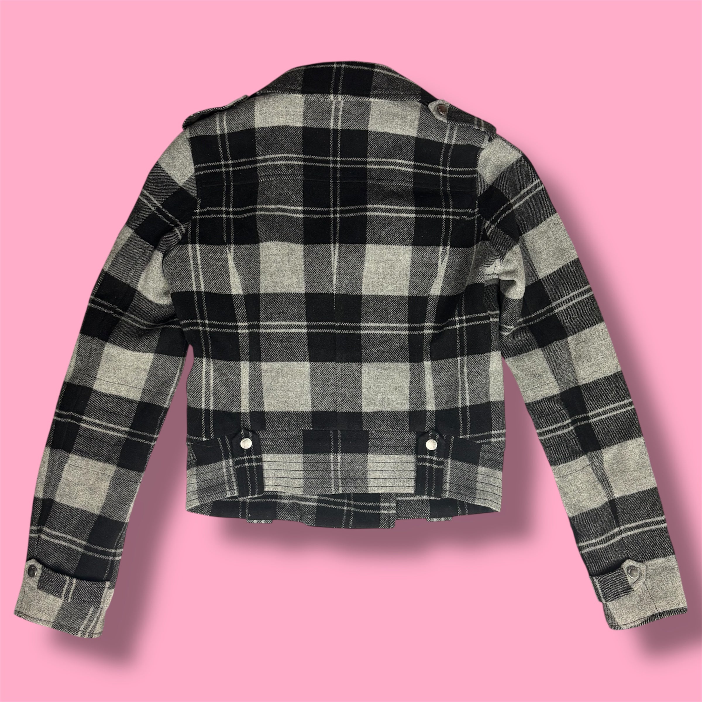 2007 VS PINK Plaid Moto Jacket