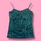 2000s Pliocene Velvet Embellished Tank Top + Bolero