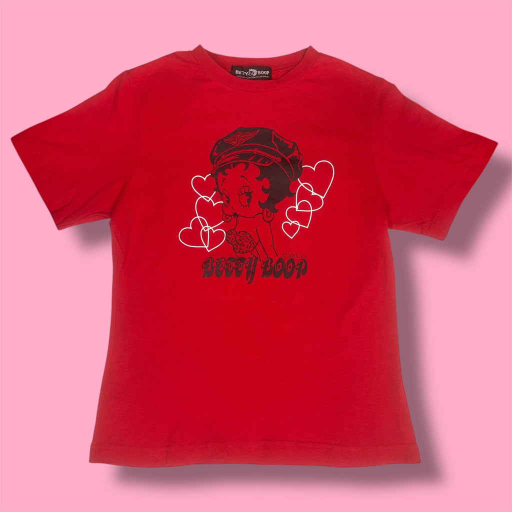 VTG Rare Betty Boop Biker Graphic Tee