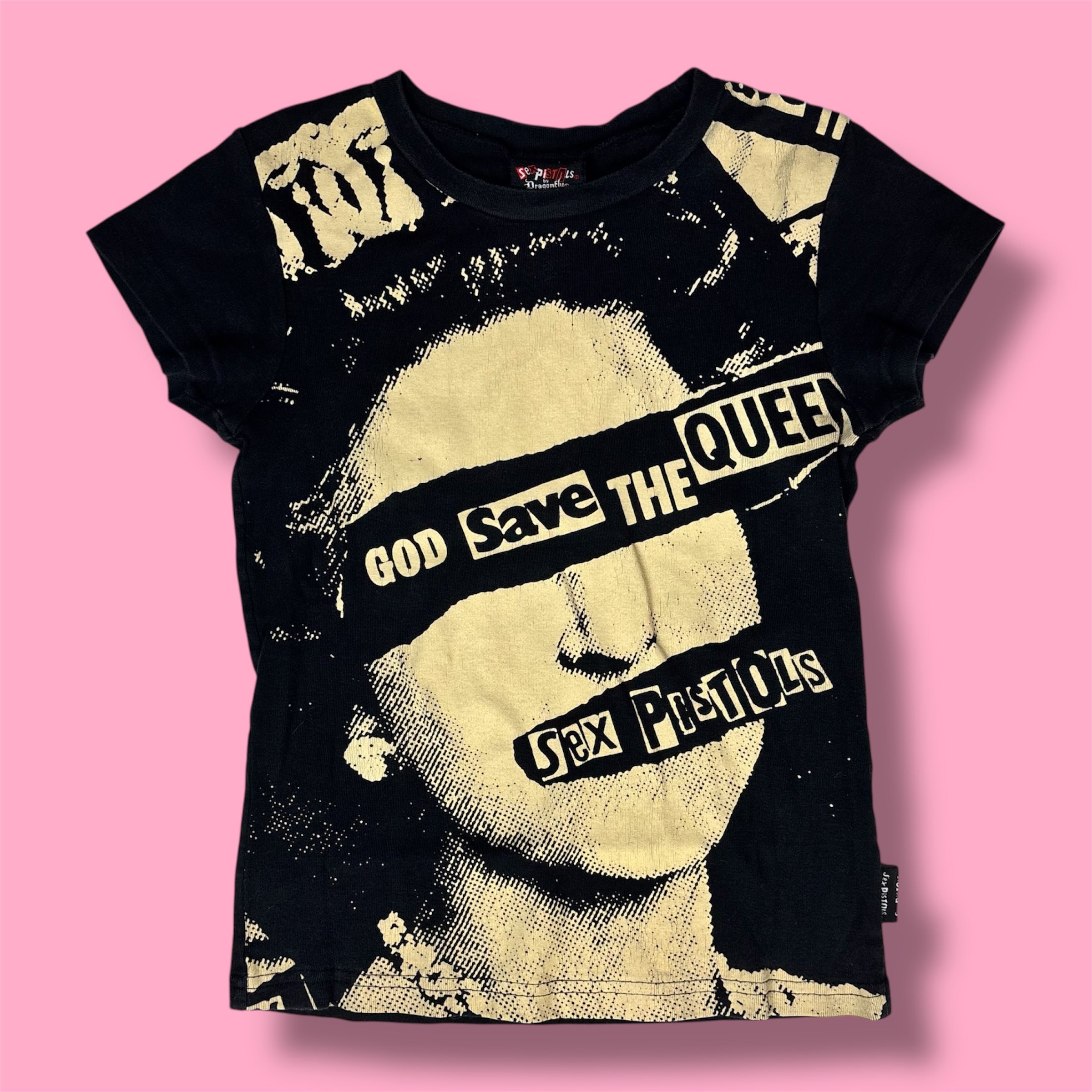 VTG Sex Pistols "God Save The Queen" Graphic Baby Tee