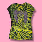 2000s T-Party Angel Wing Rhinestone Tie-Dye Top