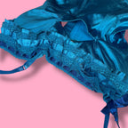 2006 Victoria's Secret Satin Lace Ruffle Corset Top