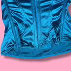 2006 Victoria's Secret Satin Lace Ruffle Corset Top