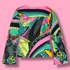 NWT Hayes Custo Barcelona Trumpet Girl Graphic Long Sleeve