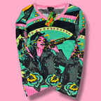 NWT Hayes Custo Barcelona Trumpet Girl Graphic Long Sleeve