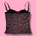 2001 Victoria's Secret Whimsigoth Jacquard Bustier Corset