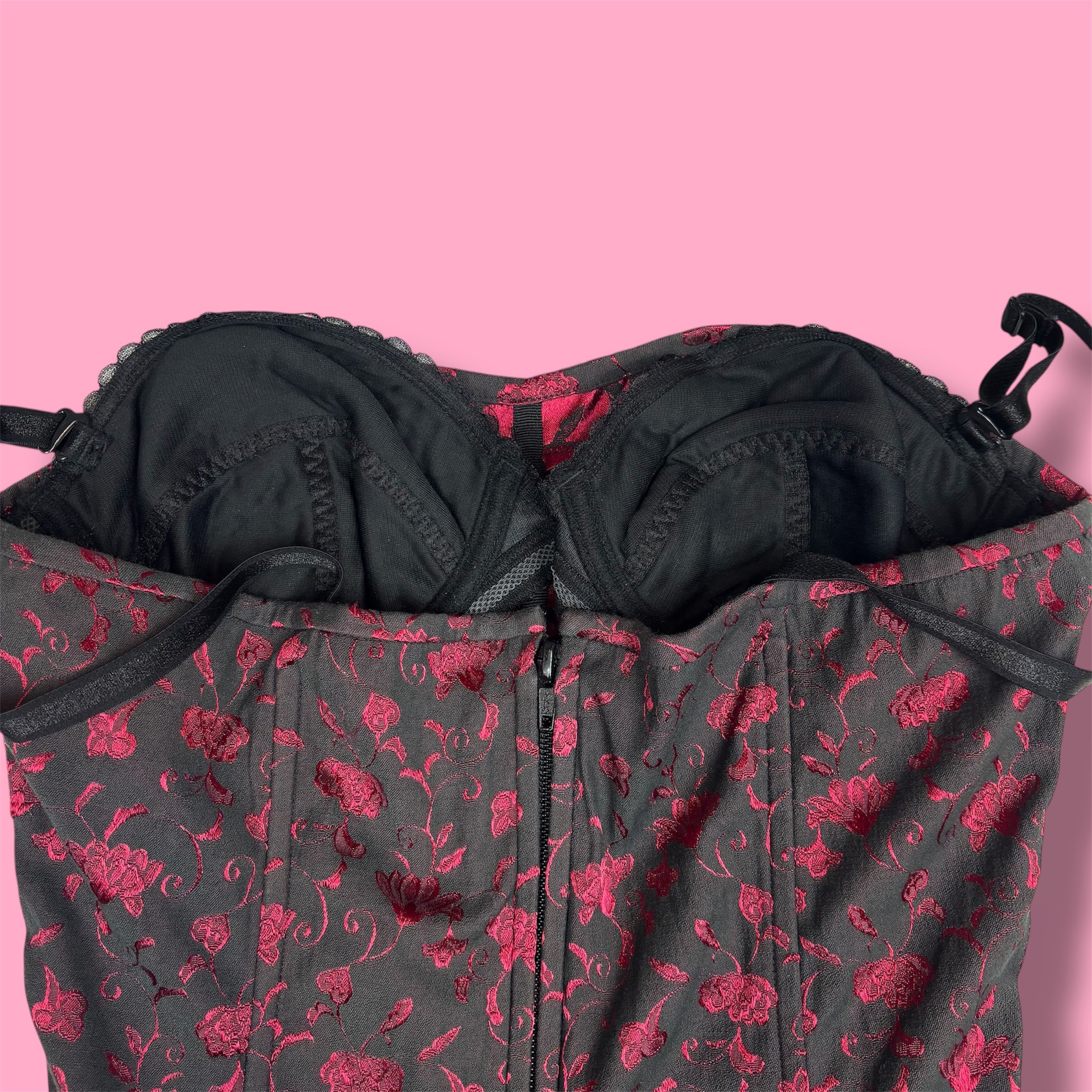 2001 Victoria's Secret Whimsigoth Jacquard Bustier Corset