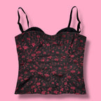 2001 Victoria's Secret Whimsigoth Jacquard Bustier Corset