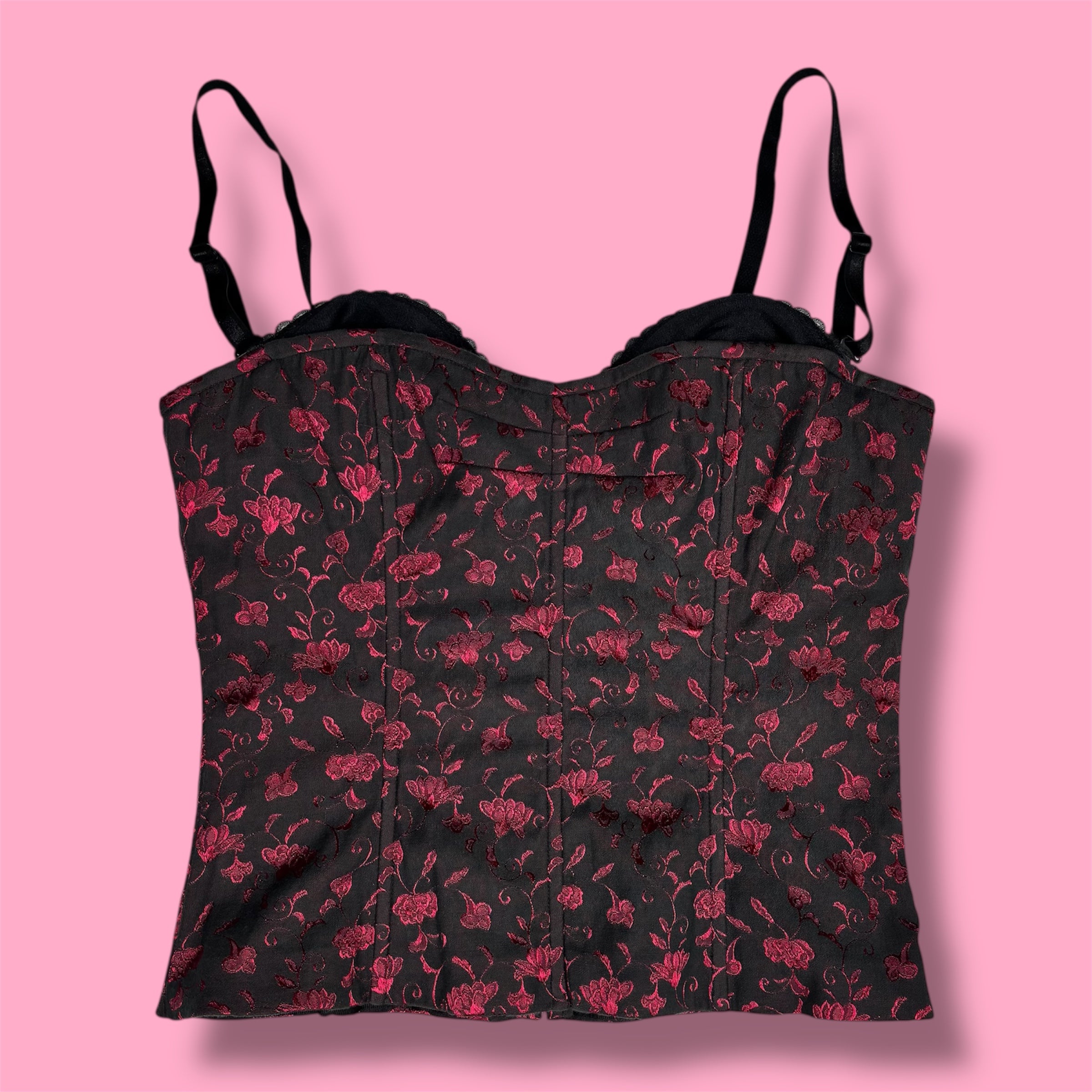 2001 Victoria's Secret Whimsigoth Jacquard Bustier Corset