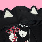 2007 Emily The Strange Cat Ear Hoodie